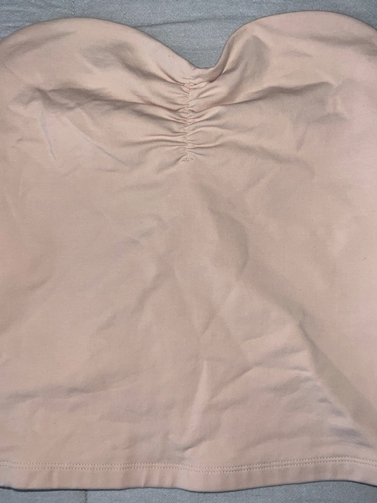 Aritzia Tops - Strapless Blush Pink Ruched Bust Tube Top